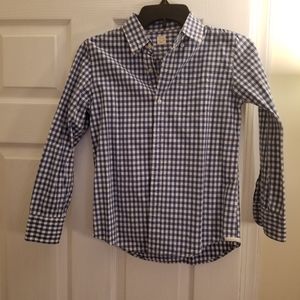 💜3 for $18 Crewcut Boy Gingham Shirt in size 10